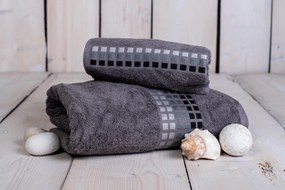 Frottír törölköző Damian sötét szurke 50x100cmTiaHome