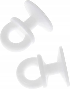 Forgó sínkarnis alumínium sínhez Ks Ms csúszka 100 db Fehér