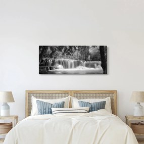 Kép - Fekete-fehér vízesés (120x50 cm)