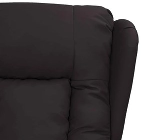 fekete műbőr felállást segítő masszázsfotel