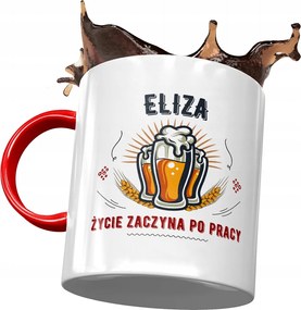 Piros Bögre Eliza Barátnőknek Ajándék Nyomtatott Fotóval