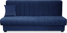 Ágyazható kanapé sötétkék színben, velúr kárpittal SIGMA