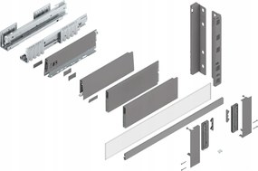 Blum Fiók Merivobox 300 Magas E belső Szürke 40kg