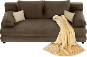 Kanapé ágyfunkcióval, capuccino/bézs, CLIV