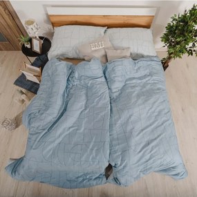EMI Velur kék pamutszatén ágyneműhuzat