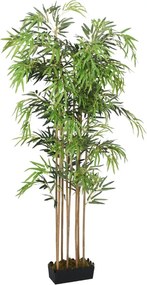 vidaXL zöld mű bambuszfa 1095 levéllel 150 cm