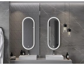 Mexen Bono, LED fürdoszobai tükör háttérvilágítással 45 x 120 cm, 6000K, páramentesíto, 9816-045-120-611-00