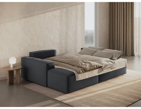 Sötétszürke kinyitható sarokkanapé (bal oldali) Jodie – Micadoni Home