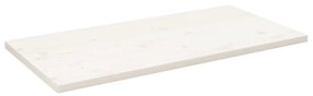 fehér tömör fenyőfa téglalap alakú asztallap 100 x 50 x 2,5 cm