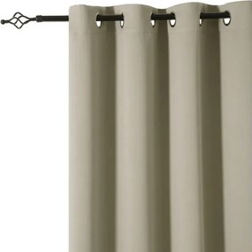 Függöny OXFORD 140x270 cm, világos bézs Felfüggesztés: Hullámos sínszalag