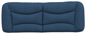 kék szövet fejtámla párna 120 cm