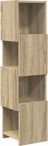 vidaXL Sarokszekrény Sonoma tölgy 25,5x25x102cm Faanyag
