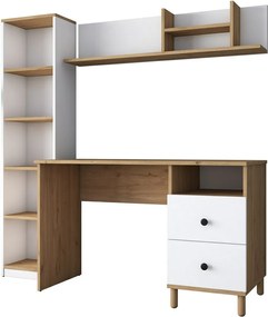 Hapem Walnut and White íróasztal