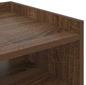 Éjjeliszekrény polcokkal barna tölgy 40 x 40 x 61 cm Faanyag