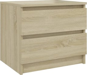 vidaXL sonoma tölgy színű szerelt fa éjjeliszekrény 50 x 39 x 43,5 cm