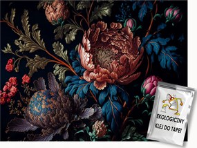 Fotótapéta Flizelina Természet Virágok Bazsarózsa Peonie Krizantém 100x75 ragasztó