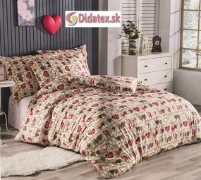 M- Hearts 4 DeLuxe pamut ágynemű Ágynemű mérete: 200x220 cm, A csomag tartalma: Készletcsomagolás