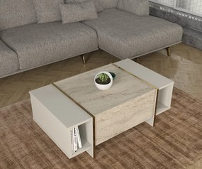 Dohányzóasztal Veyron - Travertine, Sandstone