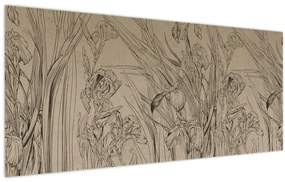 Kép - A növények körvonalai (120x50 cm)