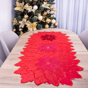 Mg Hímzett Futófelület Prémium Csillag piros 327 60x120cm karácsony