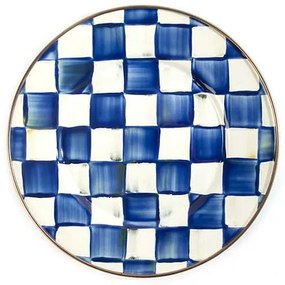 Zománcozott desszerttál "Royal Check" 20 cm - MacKenzie-Childs