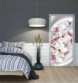 Flizelin fotótapéta Magnólia Virágok Növények a falon 91x211 +ragasztó