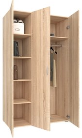 USI gardróbszekrény 3 ajtós SONOMA N