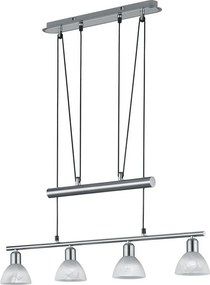 TRIO 371010407 LEVISTO Többágú Függesztett Lámpa Ezüst E14 IP20