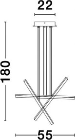 Függeszték Fekete LIOR NOVA LUCE 9010033