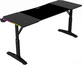 LUMEN RGB LED gamer asztal 140 × 60 cm