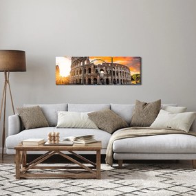 Kép - Colosseum Rómában (órával) (90x30 cm)
