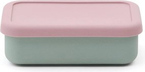 Rózsaszín-türkiz szilikon gyerek uzsonnás doboz Lili – Kave Home