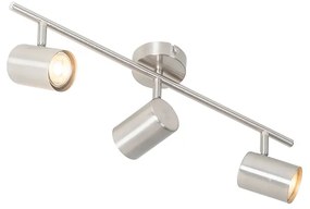 Modern mennyezeti lámpa acél 3-lámpás állítható - Jeana