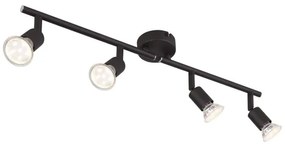 GLOBO 57382-4L - LED Spotlámpa OLIWA 4xGU10/3W/230V fekete