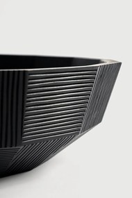 Mahagóni tál Black Striped bowl - Ethnicraft