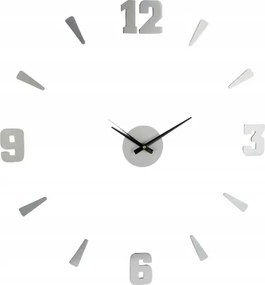 Falióra öntapadós ezüst 60 cm modern loft stílus