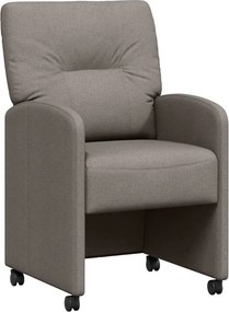 vidaXL Kerekes Étkező Székek 2 pcs Tópszínű 57 x 67 x 95 cm szövet