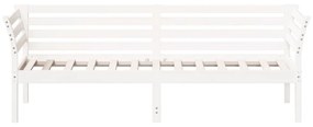 kanapéágy ágy matrac fehér 100x200 cm tömör fa fenyőfa