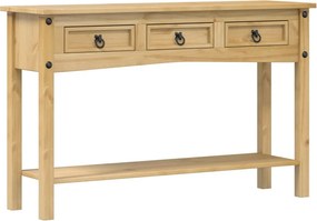 vidaXL tömör fenyőfa konzolasztal "Corona" 114x34,5x73 cm