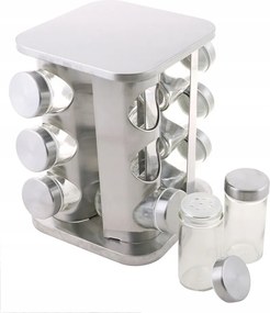 Fűszertartó állvány 13 részes 12 tégely állvány szett