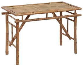 vidaXL összecsukható bambusz kerti asztal 115x50x75 cm
