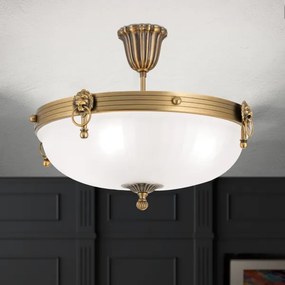 Orion DL 7-523/43 - Felületre szerelhető csillár ROCCA 4xE27/60W/230V átm. 43 cm bronz/fehér