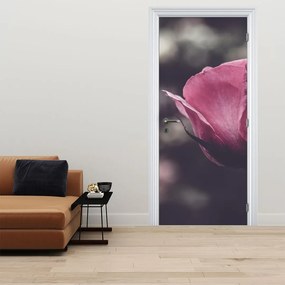 Fotótapéta ajtóra - Rózsavirág részlete (95x205cm)