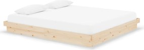 vidaXL Super King tömör fa ágykeret 180 x 200 cm