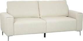 HOMCOM 3-Fős Kanapé, Karfás Kanapé Hátpárnákkal, Corduroy Kárpitozású Nappali Kanapé Rugós Maggal, Vastagon Kárpitozott Kanapé, Nappaliba, Hálószobába