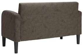 sötétszürke műbőr Loveseat kanapé 110 cm