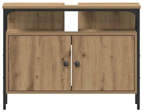 Fürdőszobai Mosdószekrények 3 pcs Barna 80 x 30 x 60 cm Faanyag