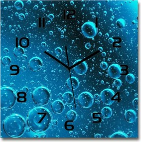 Üveg falióra, nagy Buborékok a víz alatt 60x60