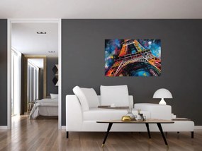 Kép - Az Eiffel-torony festménye II. (90x60 cm)