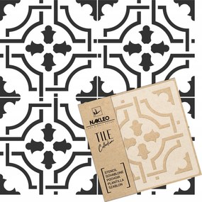 Festősablon Csempe Csempék Többször felhasználható 60x60cm Minta Geometria Amadora